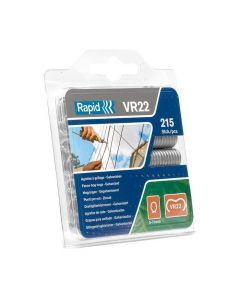 Rapid Hekwerkring VR22 Zwart gecoat in blister (215 stuks)