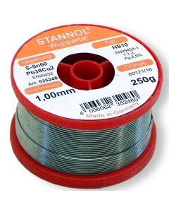 Stannol Soldeertin HS10 S-Sn60Pb39Cu1 1,0mm 250g 535248